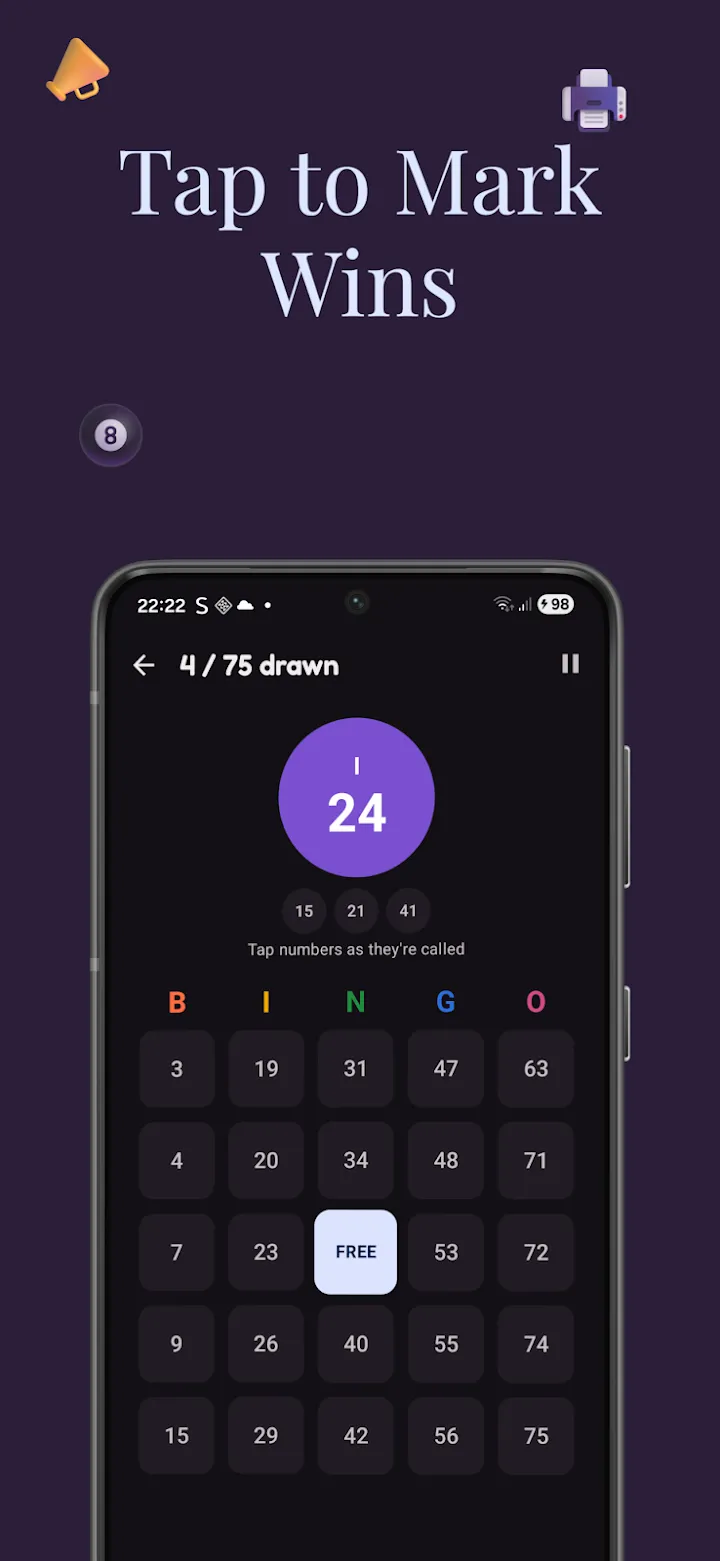 ¡Bingo! detección automática