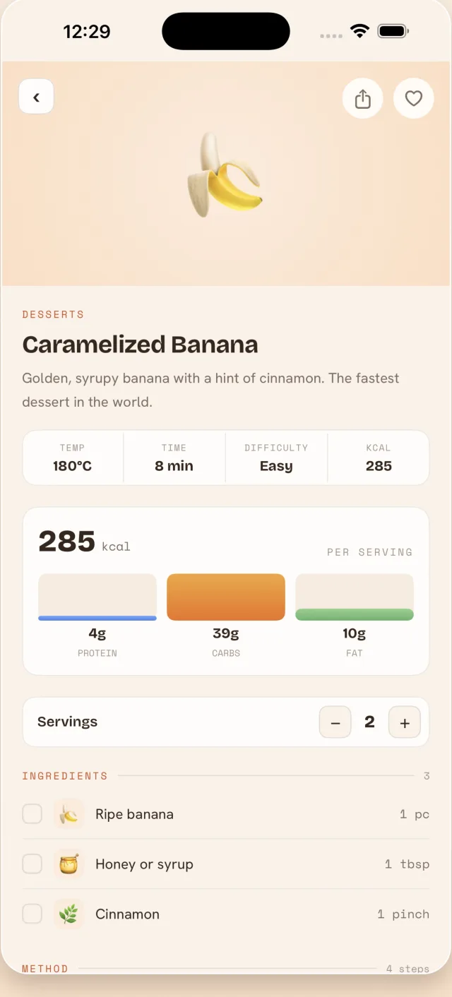 Steps, nutrition and shopping