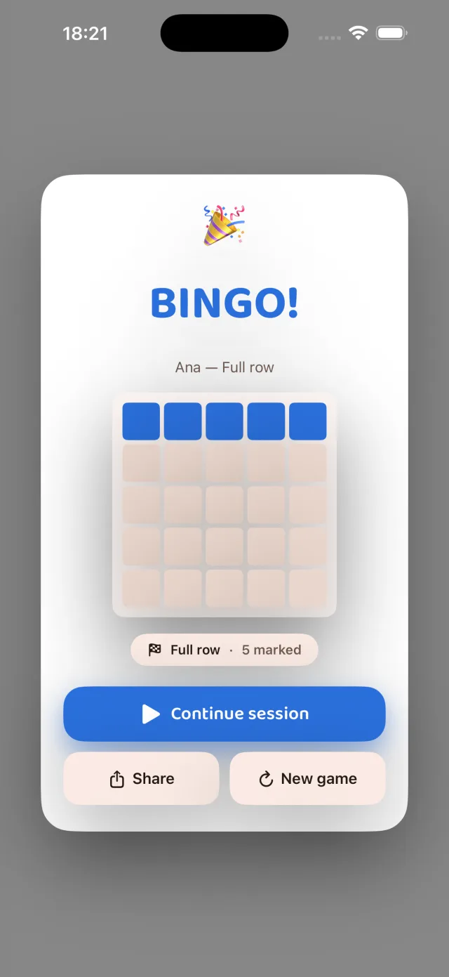 Line & bingo detection
