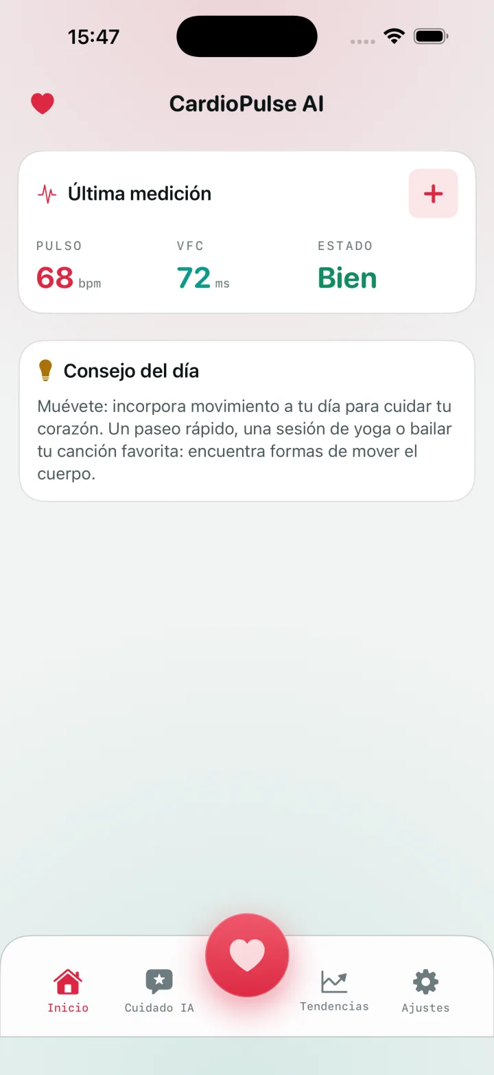 Tu pulso, VFC y estado de un vistazo