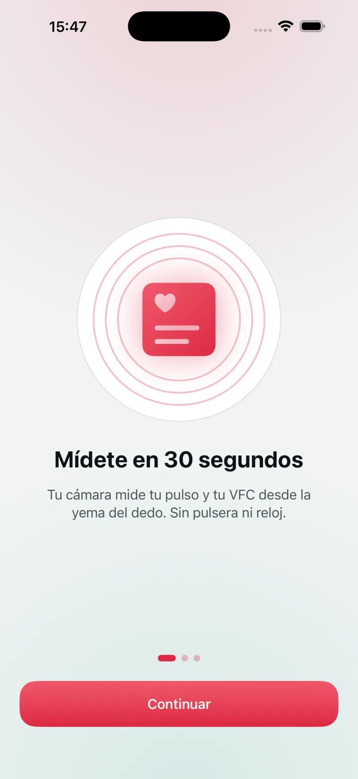 Pantalla principal de CardioPulse AI