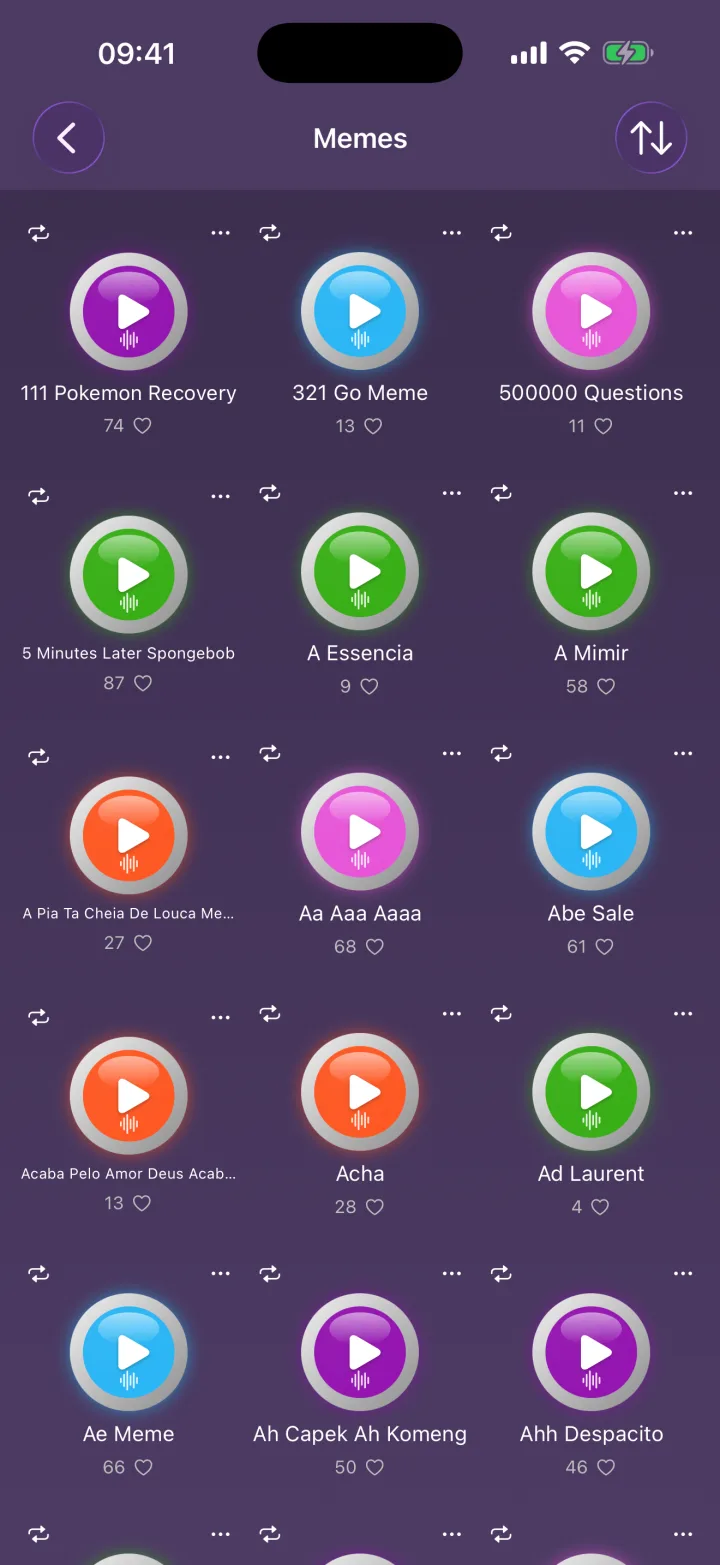 Cientos de sonidos de memes