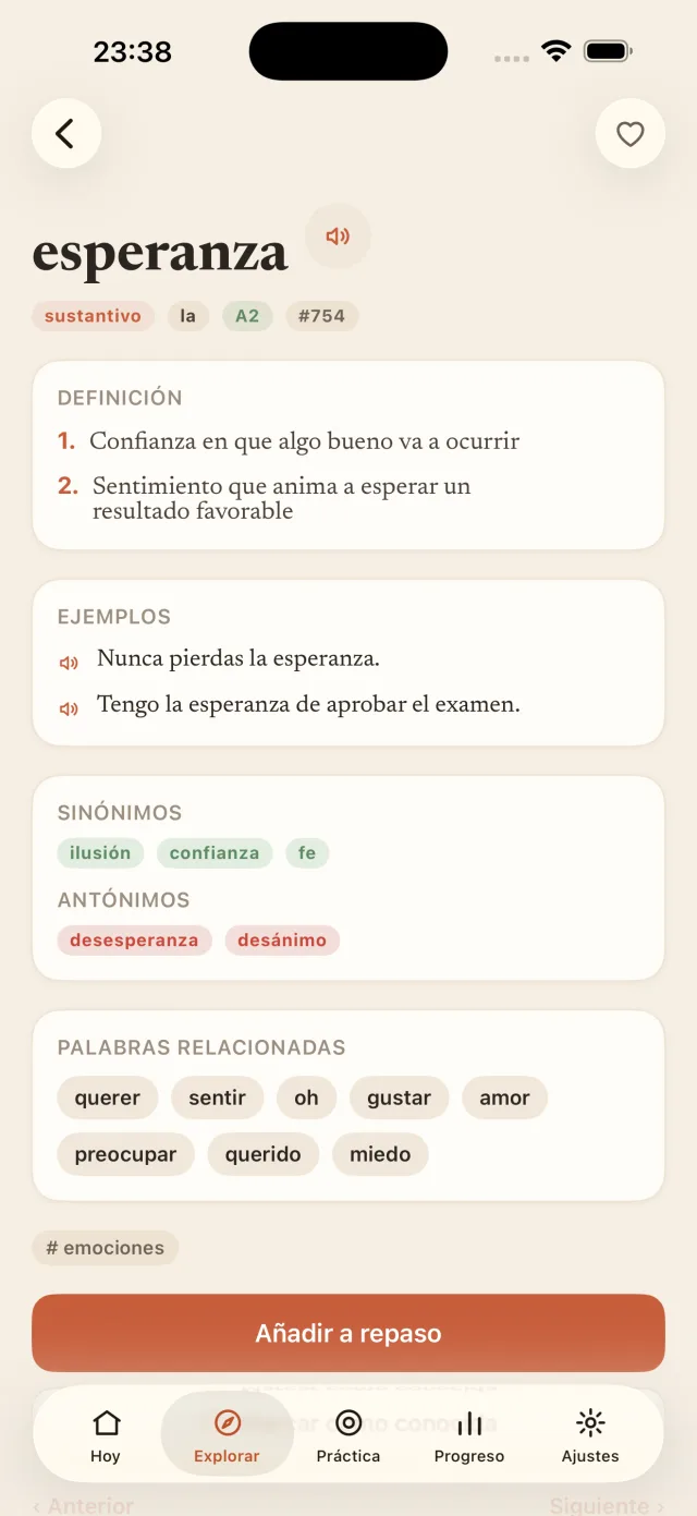 Definición, audio y ejemplos