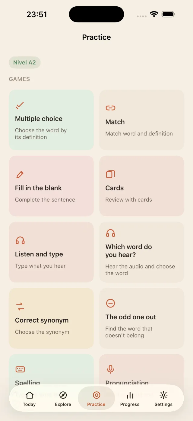 10 practice modes