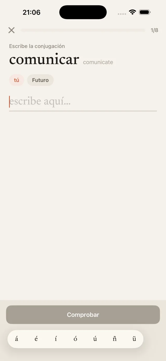 Practica escribiendo
