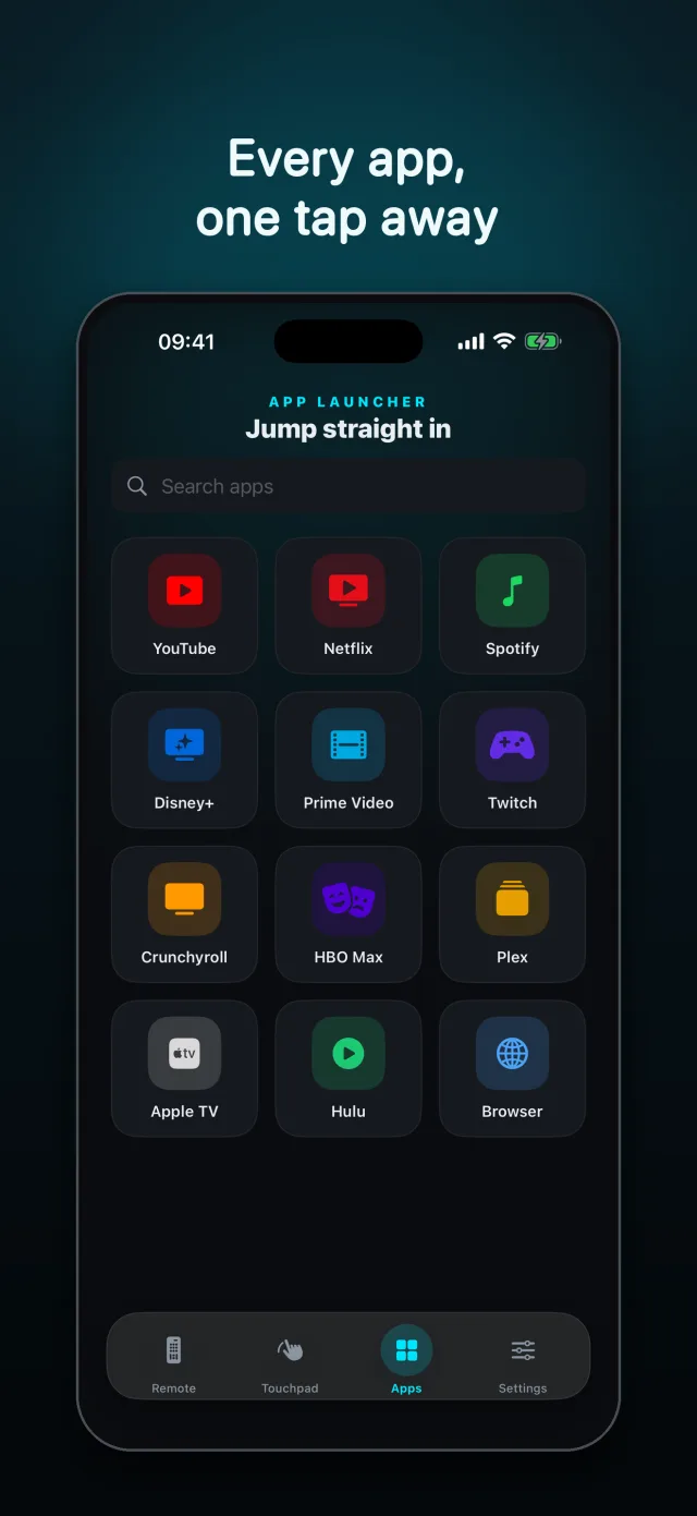 Your TV's app launcher